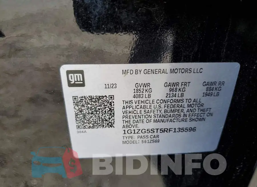 1G1ZG5ST5RF135596 Photo# 12