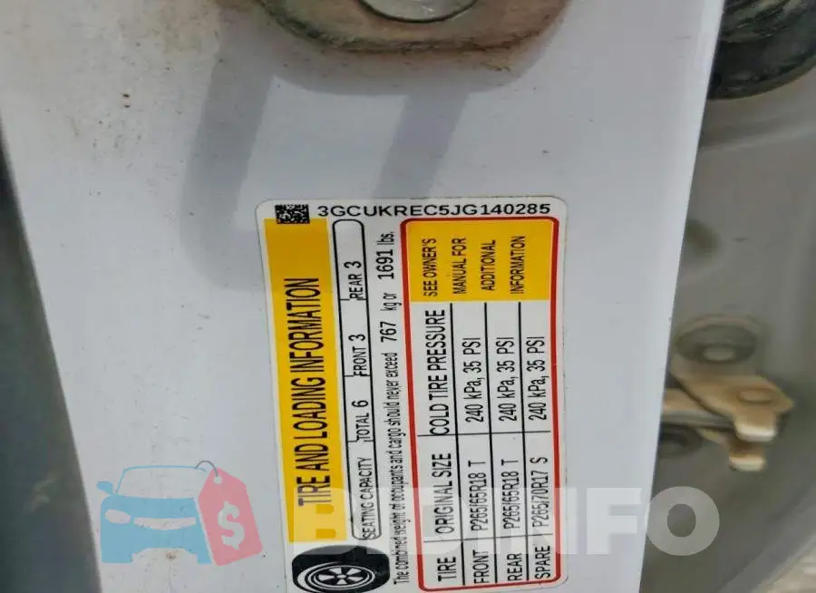 3GCUKREC5JG140285 Photo# 12