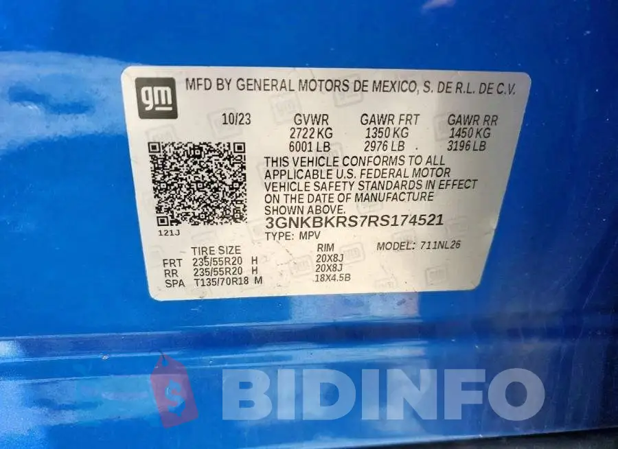 3GNKBKRS7RS174521 Photo# 13