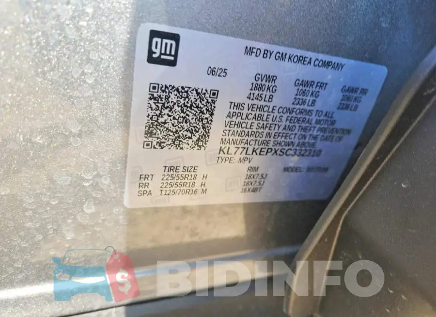 KL77LKEPXSC332310 Photo# 13