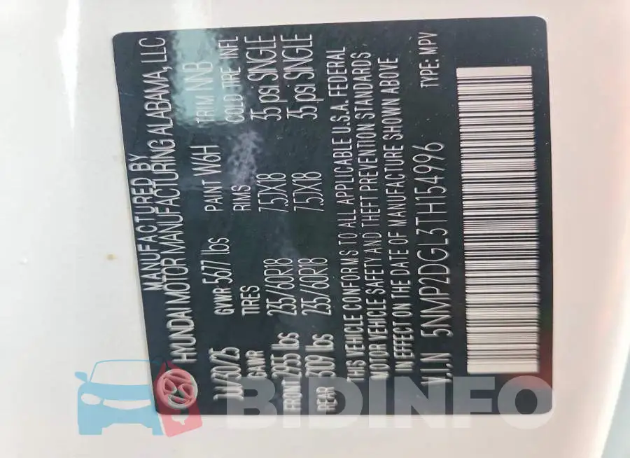 5NMP2DGL3TH154996 Photo# 12