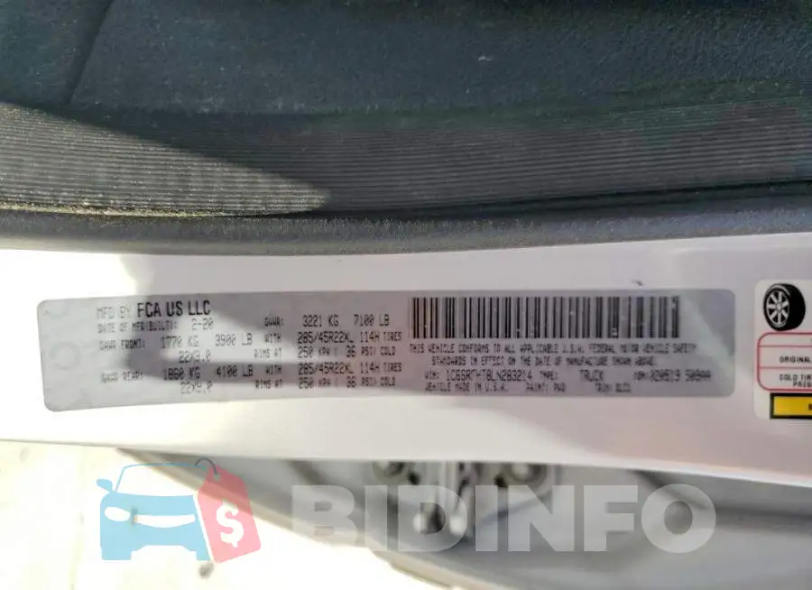 1C6SRFHT8LN283214 Photo# 12