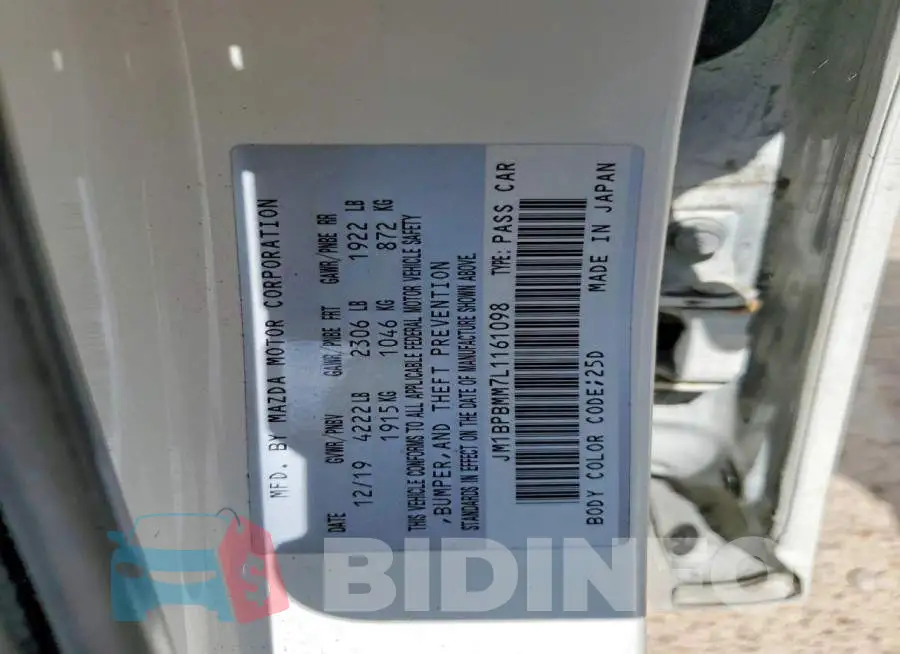 JM1BPBMM7L1161098 Photo# 12