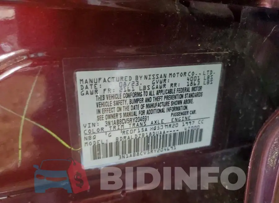 3N1AB8CV5RY204691 Photo# 13