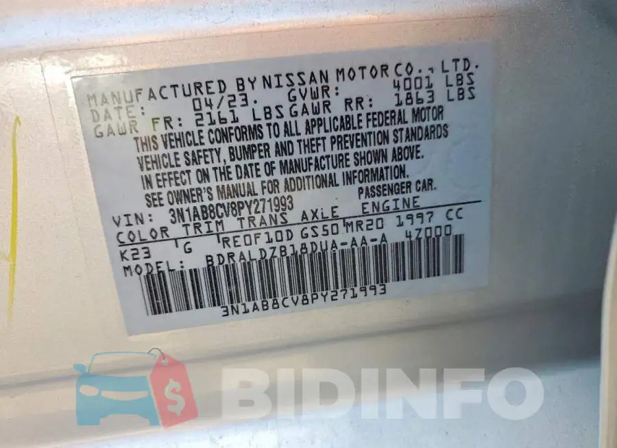 3N1AB8CV8PY271993 Photo# 12