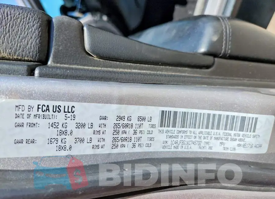 1C4RJFBG1KC745732 Photo# 13