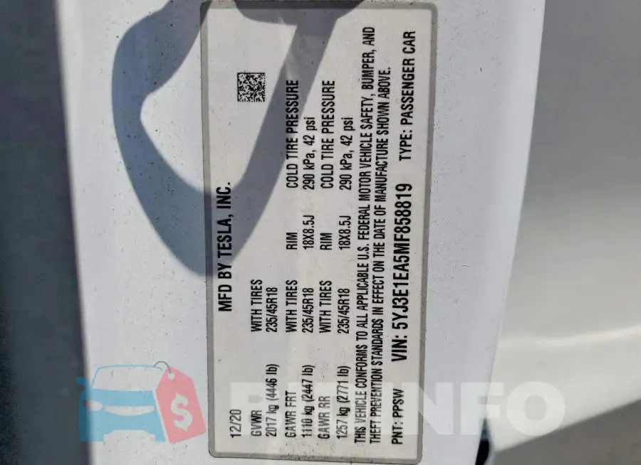 5YJ3E1EA5MF858819 Photo# 13