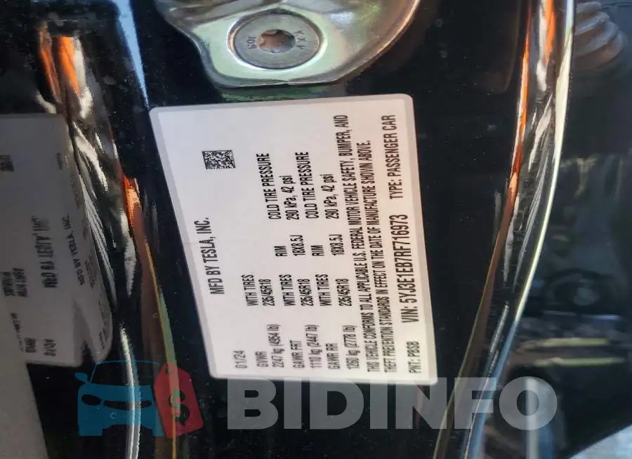 5YJ3E1EB7RF716973 Photo# 12
