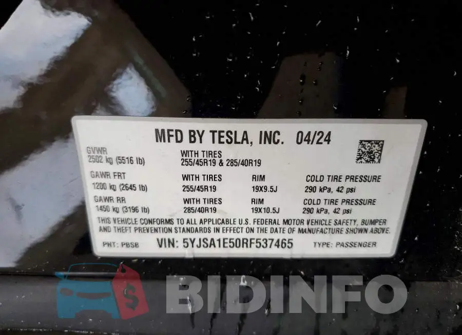 5YJSA1E50RF537465 Photo# 12