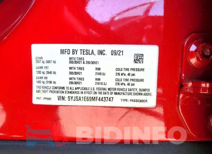 5YJSA1E69MF443747 Photo# 12