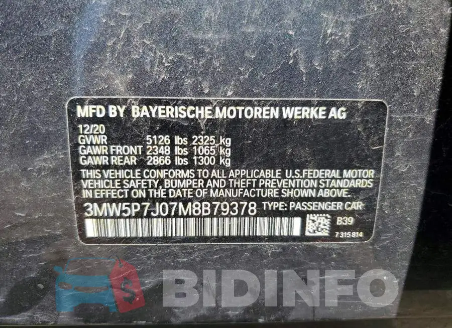 3MW5P7J07M8B79378 Photo# 13