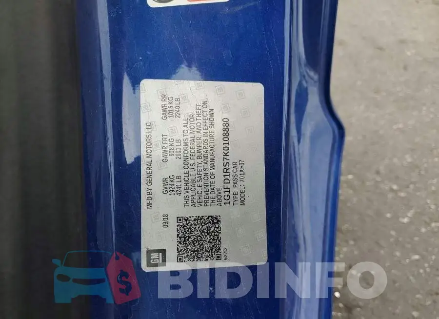 1G1FD1RS7K0108880 Photo# 12
