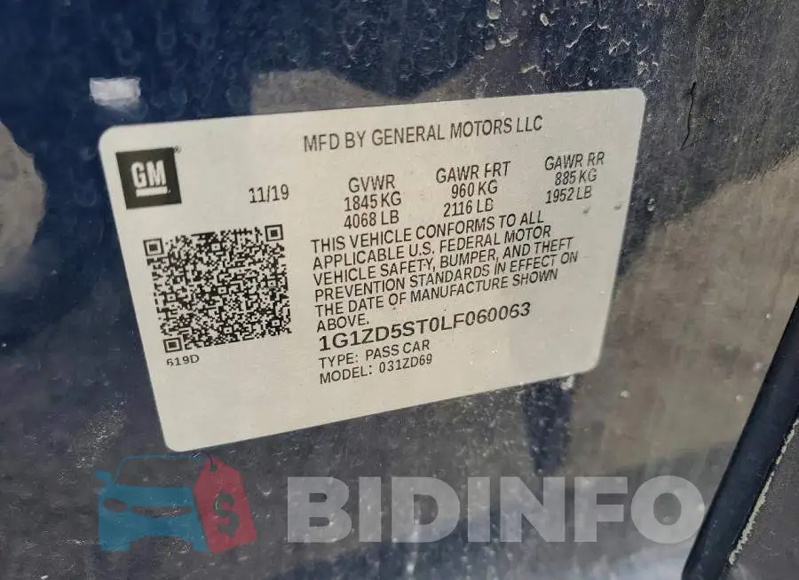 1G1ZD5ST0LF060063 Photo# 12