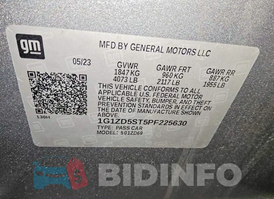 1G1ZD5ST5PF225630 Photo# 12