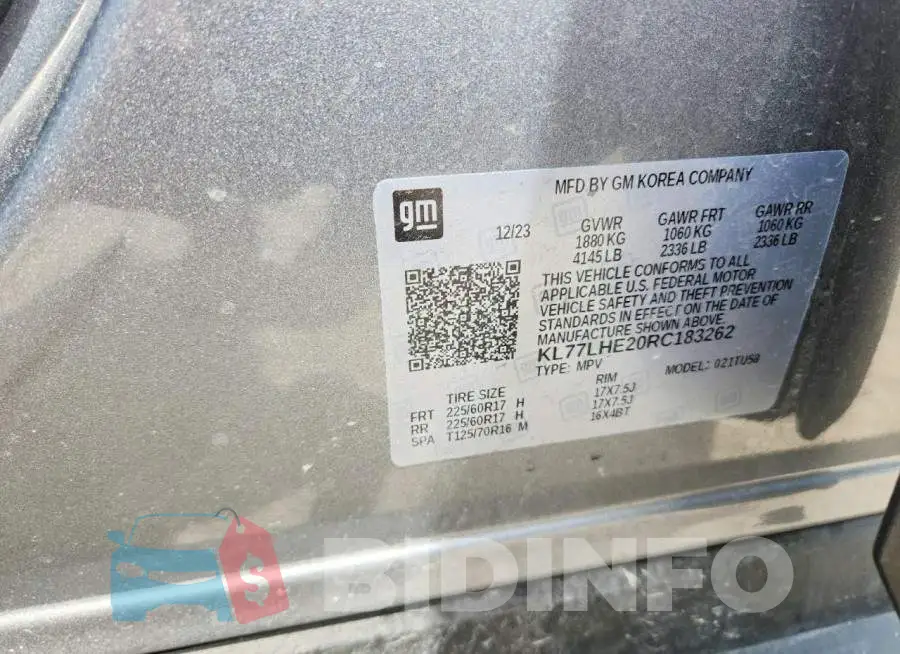 KL77LHE20RC183262 Photo# 13