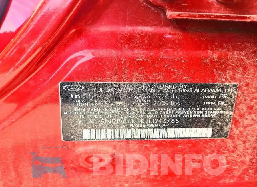 5NPD84LF0JH243765 Photo# 12