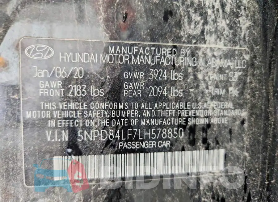 5NPD84LF7LH578850 Photo# 12