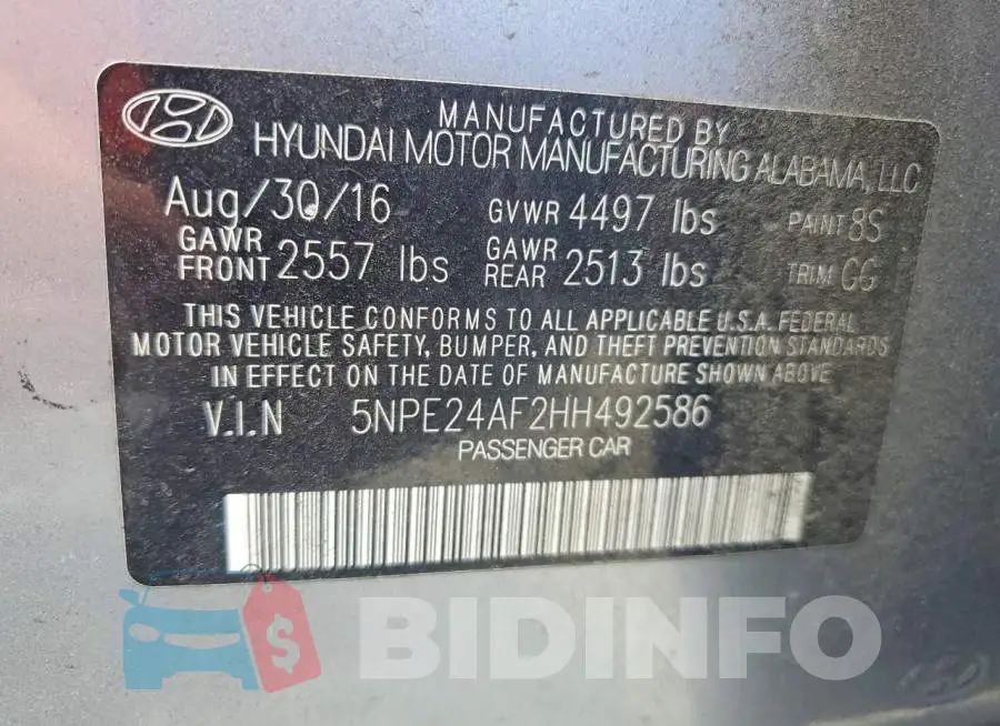 5NPE24AF2HH492586 Photo# 12