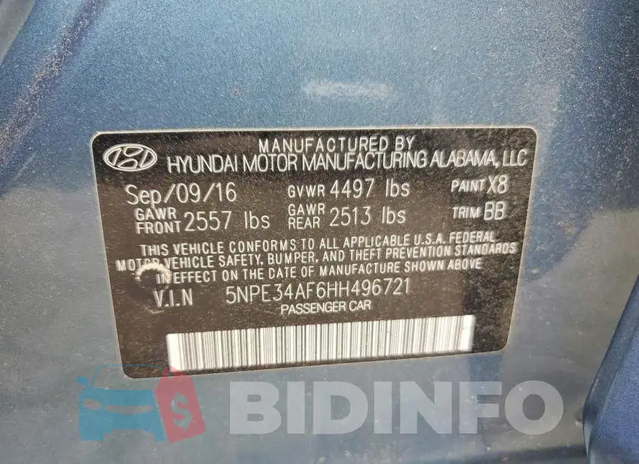 5NPE34AF6HH496721 Photo# 12