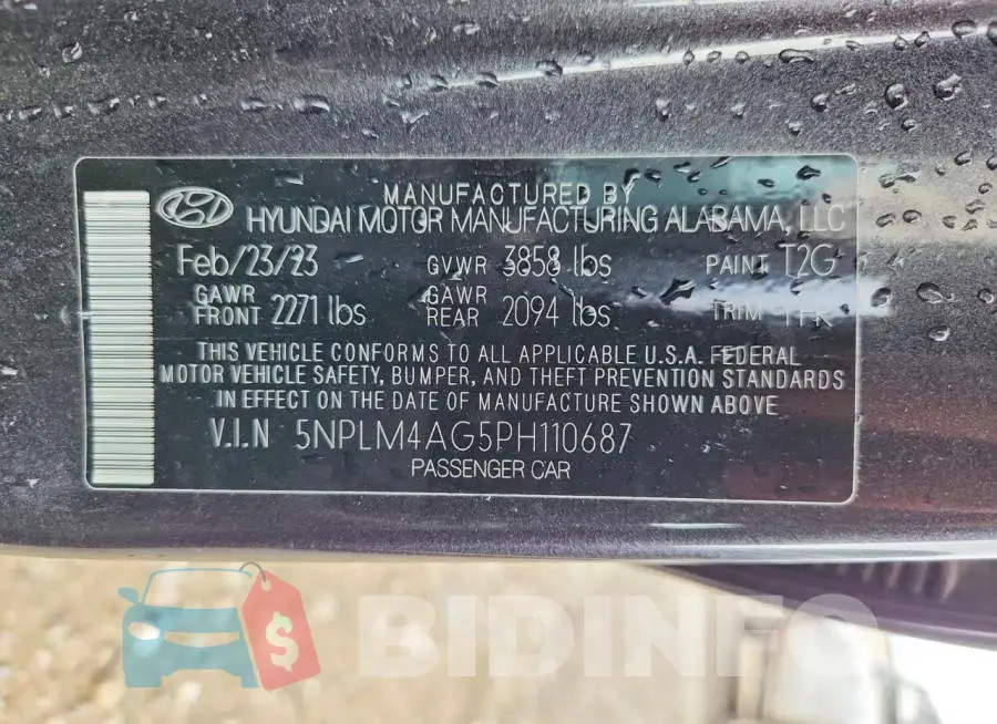 5NPLM4AG5PH110687 Photo# 12