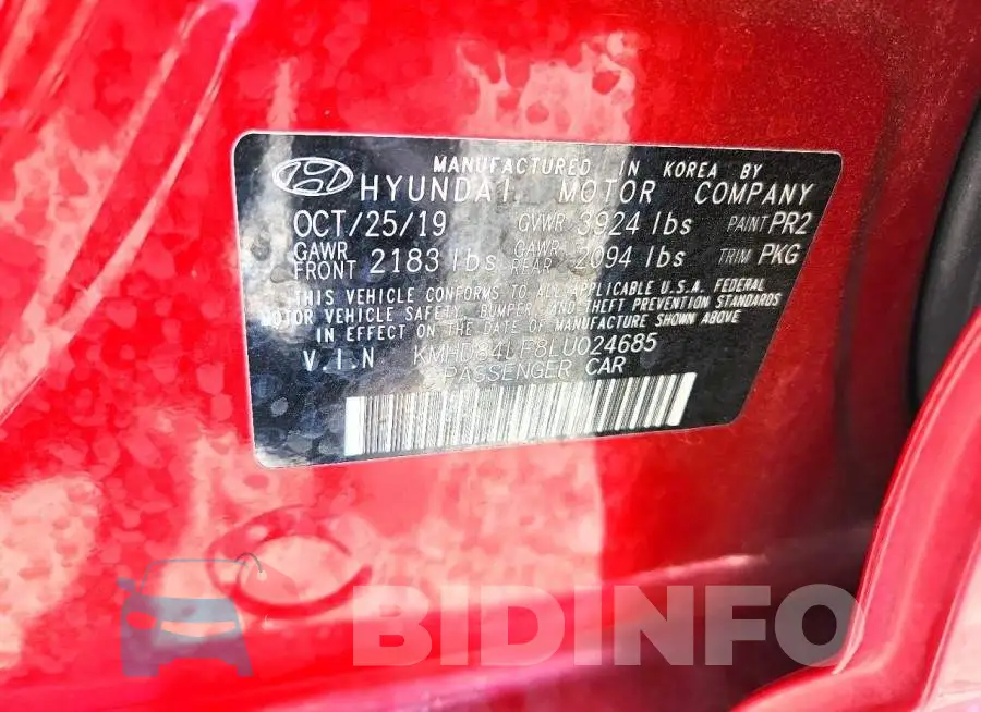 KMHD84LF8LU024685 Photo# 13