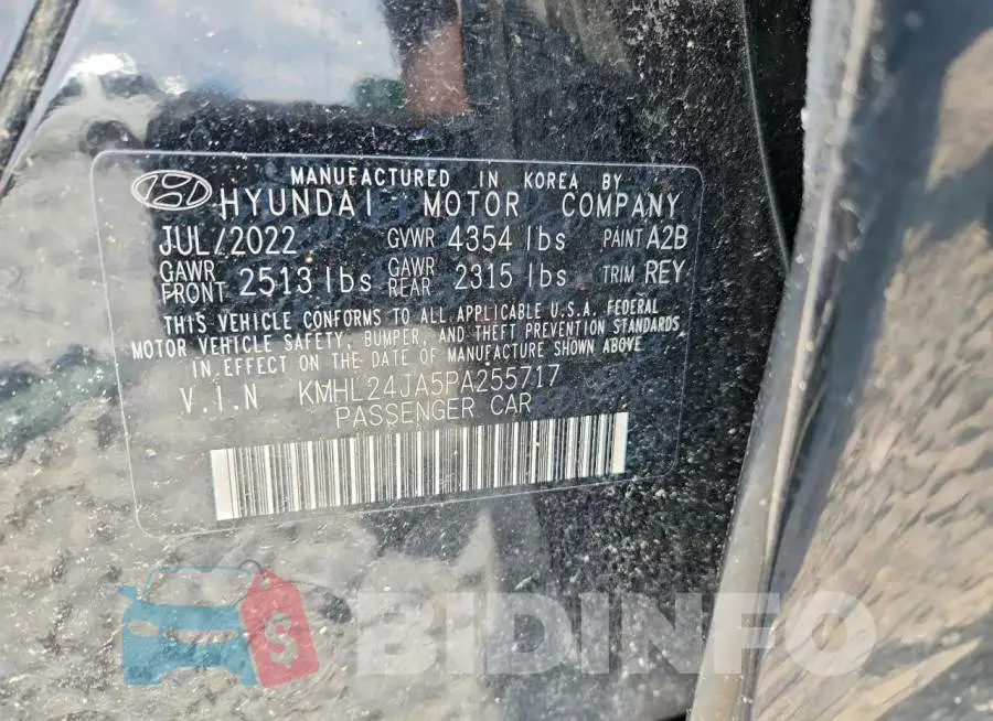 KMHL24JA5PA255717 Photo# 12