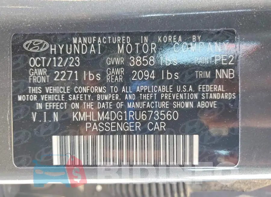 KMHLM4DG1RU673560 Photo# 12