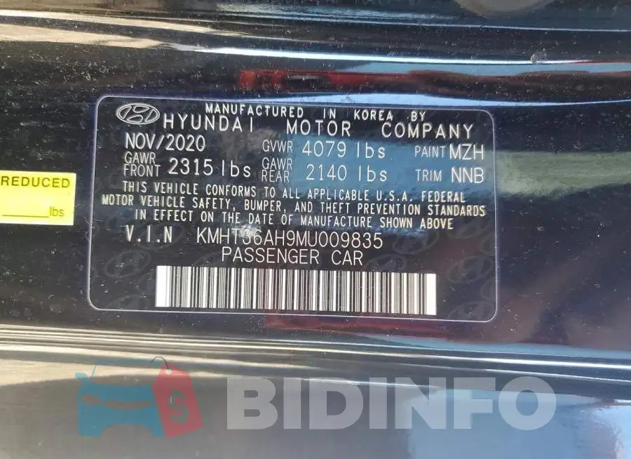 KMHT36AH9MU009835 Photo# 12