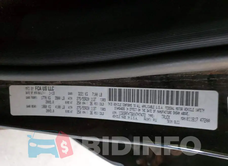 1C6SRFHT6KN707472 Photo# 12