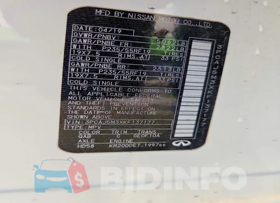 3PCAJ5M3XKF137177 Photo# 13