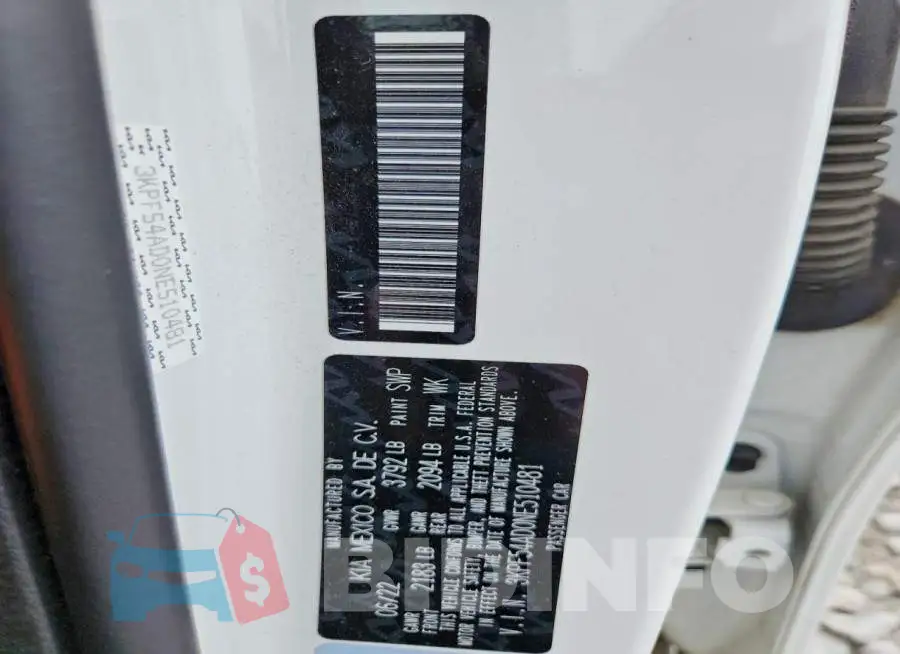 3KPF54AD0NE510481 Photo# 12