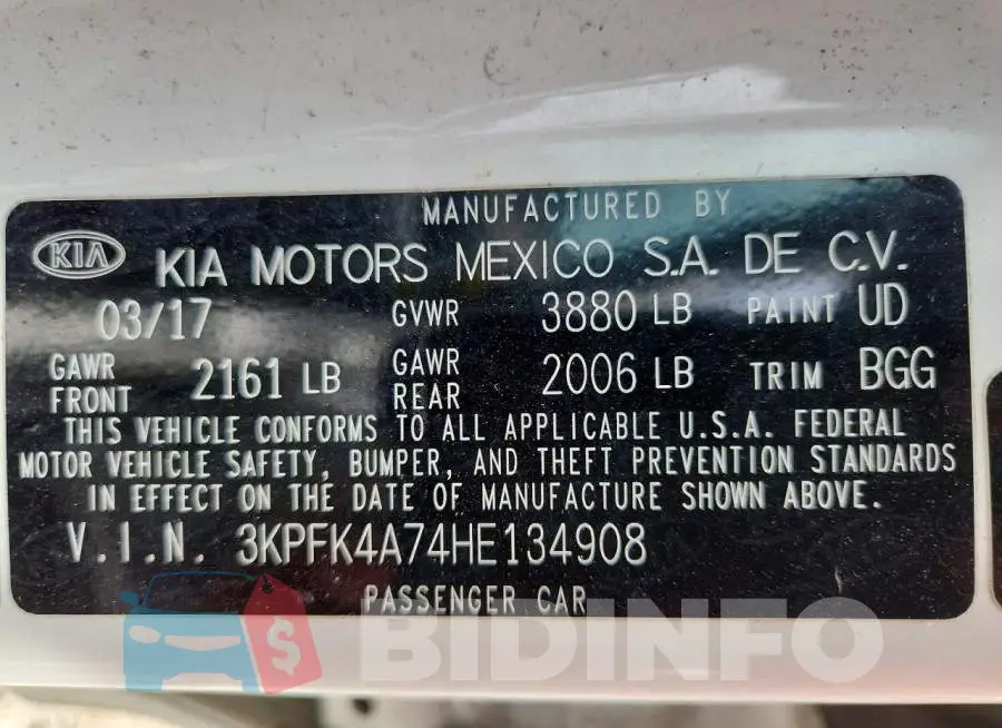 3KPFK4A74HE134908 Photo# 13