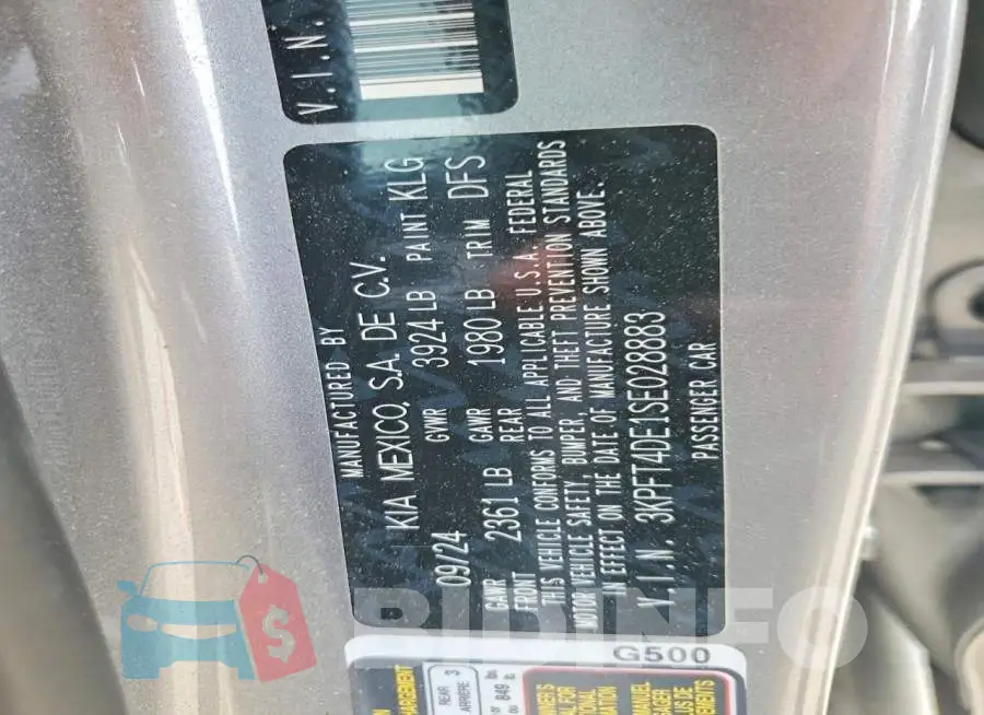 3KPFT4DE1SE028883 Photo# 12