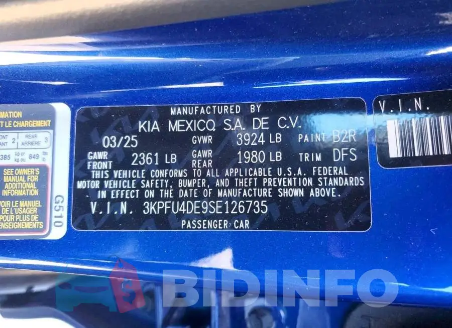 3KPFU4DE9SE126735 Photo# 12