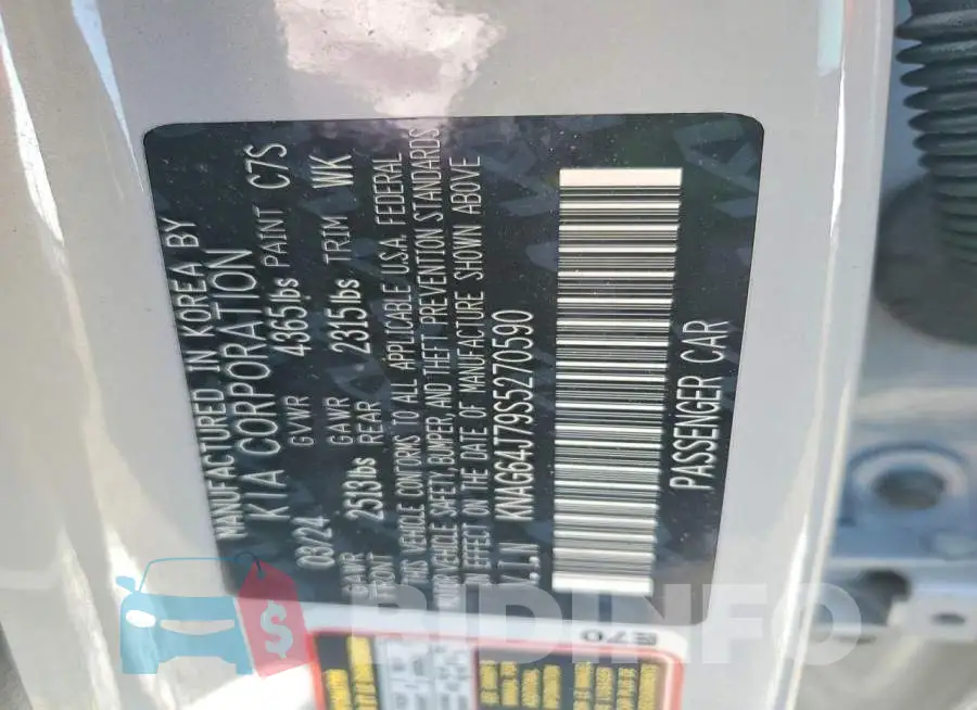KNAG64J79S5270590 Photo# 13