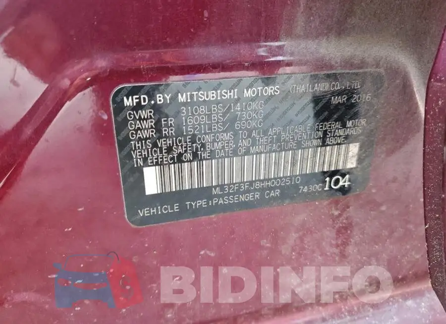 ML32F3FJ8HH002510 Photo# 12