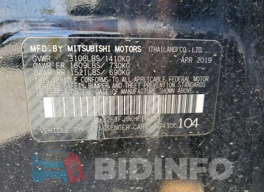 ML32F3FJ9KHF16280 Photo# 13