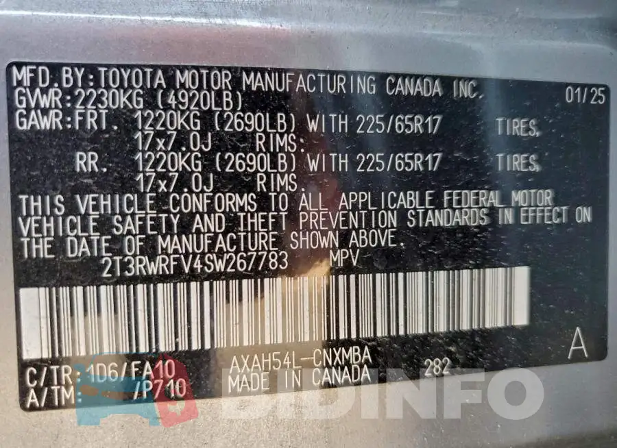 2T3RWRFV4SW267783 Photo# 14