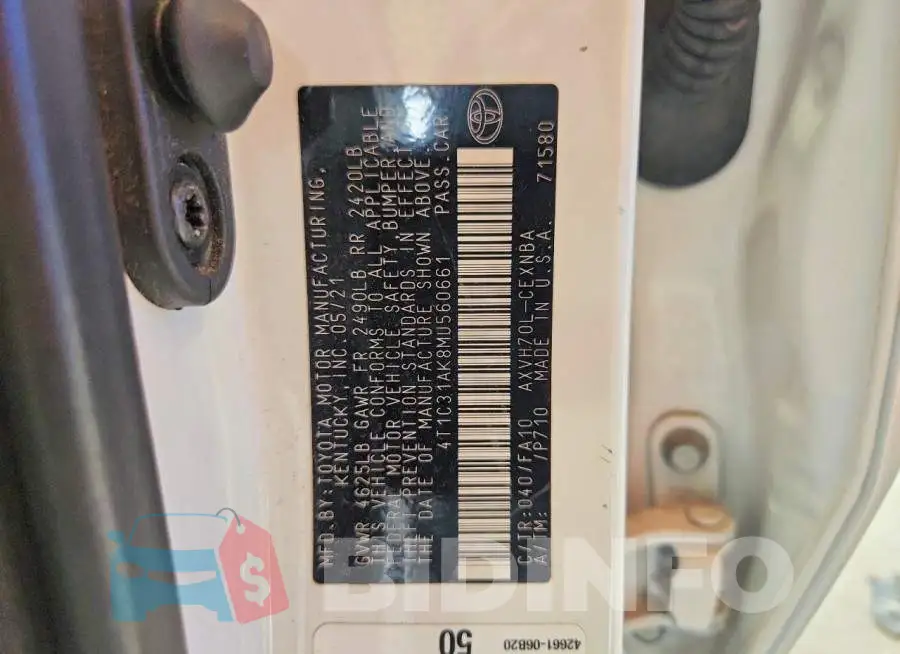 4T1C31AK8MU560661 Photo# 12