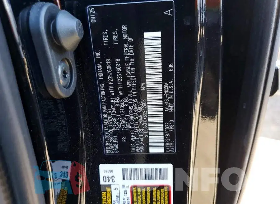 5TDCSKFCXSS212666 Photo# 14