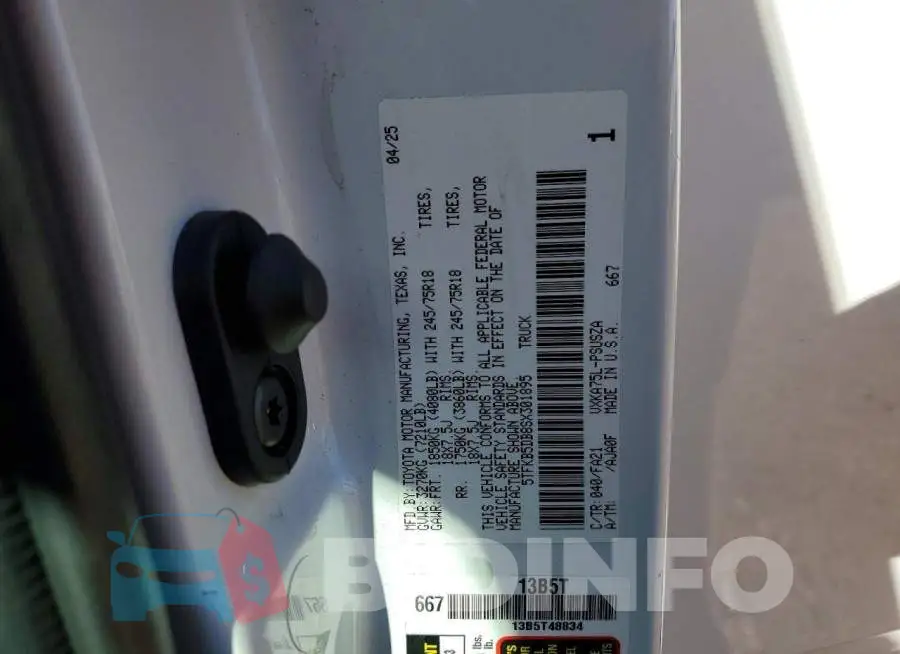 5TFKB5DB8SX301895 Photo# 12