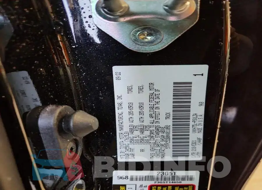 5TFPC5DB0NX011092 Photo# 13