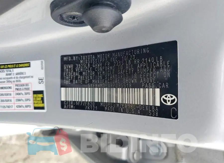5YFB4MDEXRP095518 Photo# 12
