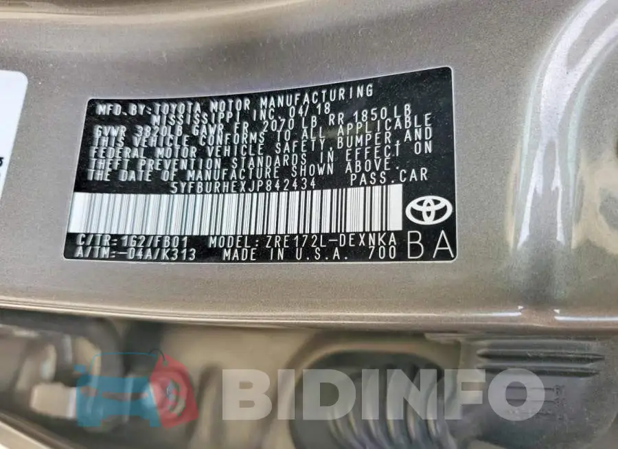 5YFBURHEXJP842434 Photo# 13
