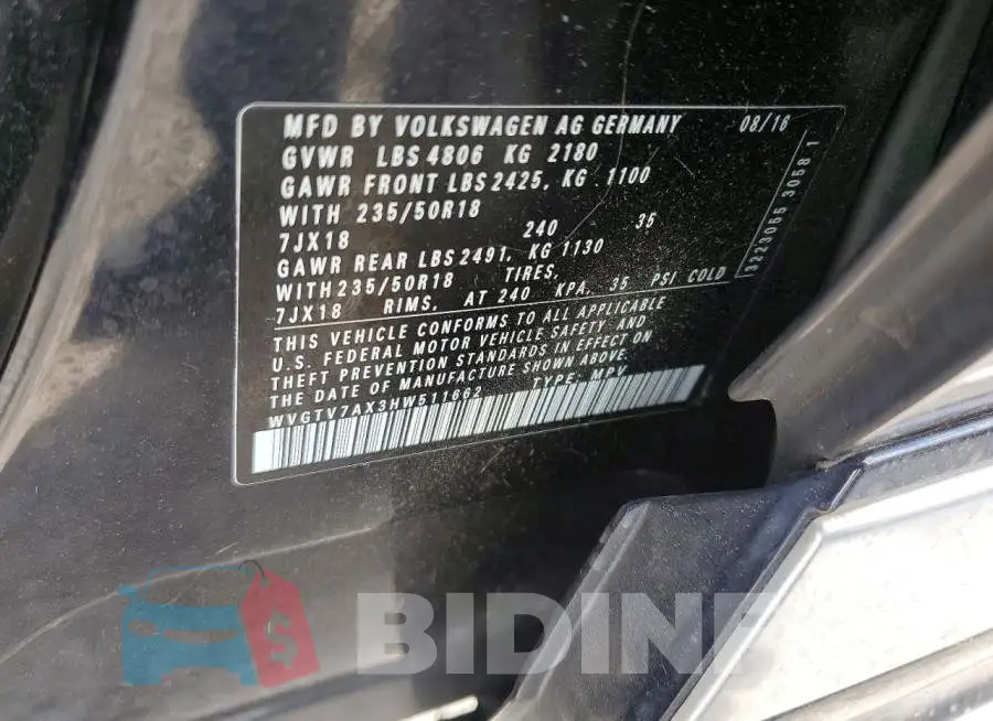 WVGTV7AX3HW511662 Photo# 12