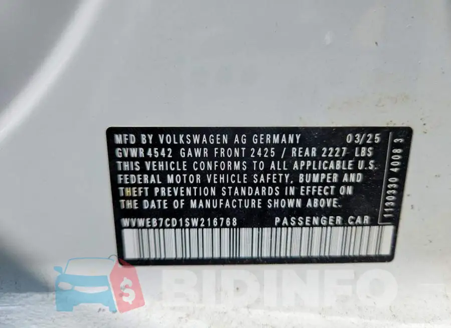 WVWEB7CD1SW216768 Photo# 12