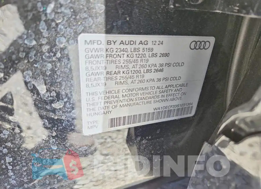 WA1DECF33S1031384 Photo# 13