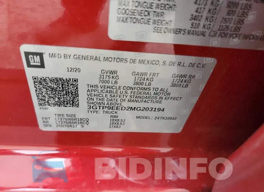 3GTP9EED2MG203194 Photo# 12