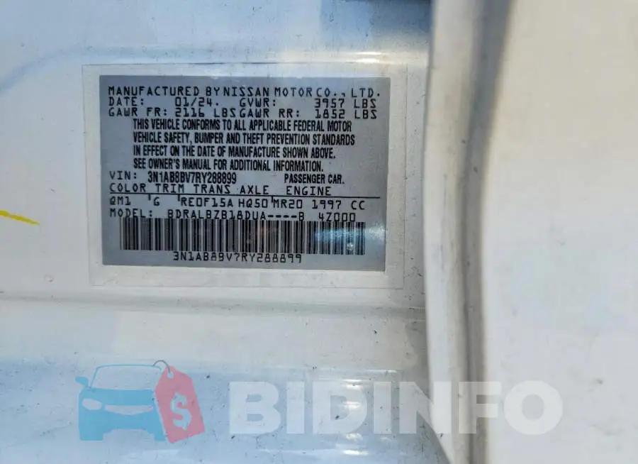 3N1AB8BV7RY288899 Photo# 12