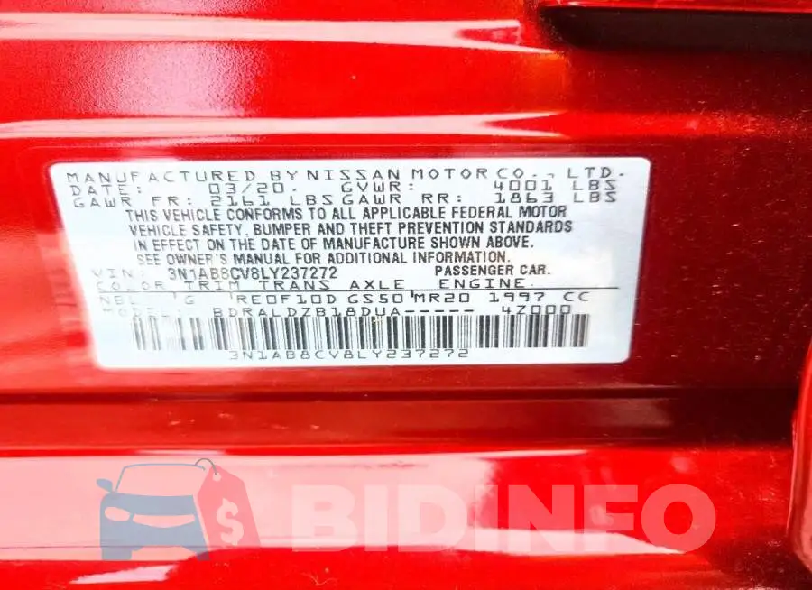 3N1AB8CV8LY237272 Photo# 13